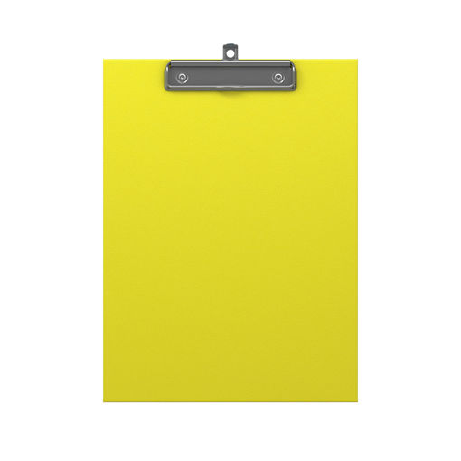 Picture of CLIPBOARD A4 SINGLE NEON YELLOW